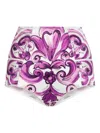 Dolce & Gabbana Majolica-print Stretch Satin Briefs