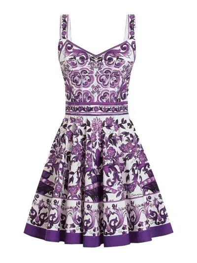 DOLCE & GABBANA VESTIDO MIDI - BLANCO