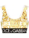 DOLCE & GABBANA MAIOLICA PRINT GYM BRA