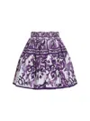 Dolce & Gabbana Maiolica Print Poplin Mini Skirt