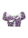 Dolce & Gabbana Maiolica Print Poplin Top
