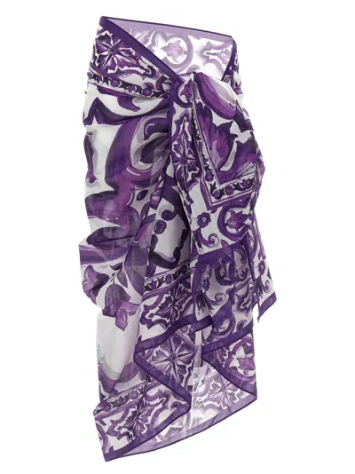 DOLCE & GABBANA MAIOLICA PRINT SARONG