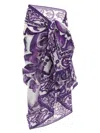 Dolce & Gabbana Sheer Floral Wrap Beach Sarong