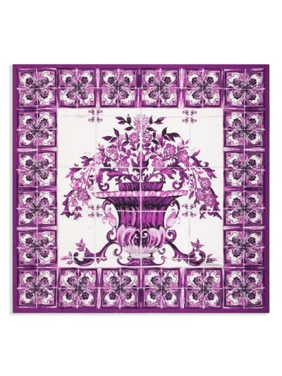 DOLCE & GABBANA MAIOLICA-PRINT SCARF