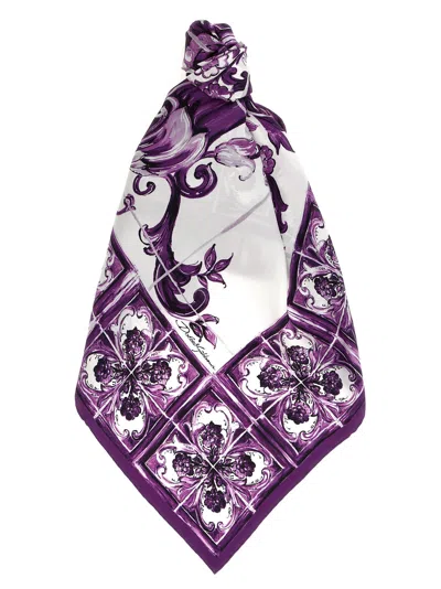 DOLCE & GABBANA DOLCE & GABBANA 'MAIOLICA' PRINT SCARF