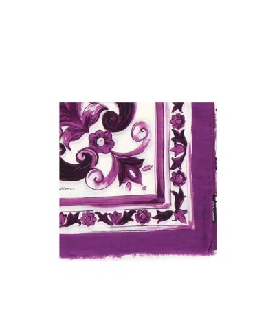 Dolce & Gabbana Dolce  Gabbana Maiolica Print Scarf