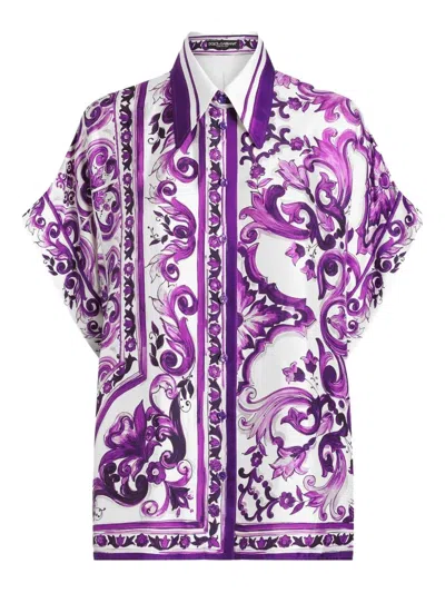DOLCE & GABBANA DOLCE & GABBANA MAIOLICA PRINT SHIRT