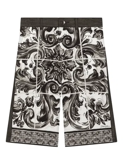 Dolce & Gabbana Kids' Maiolica-print Shorts