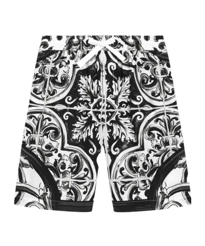 DOLCE & GABBANA MAIOLICA-PRINT SHORTS
