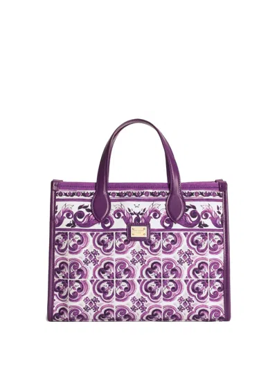 Dolce & Gabbana Kids' Maiolica-print Shoulder Bag