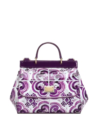 Dolce & Gabbana Kids' Maiolica-print Shoulder Bag