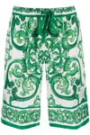 Dolce & Gabbana Logo Bermudas In White