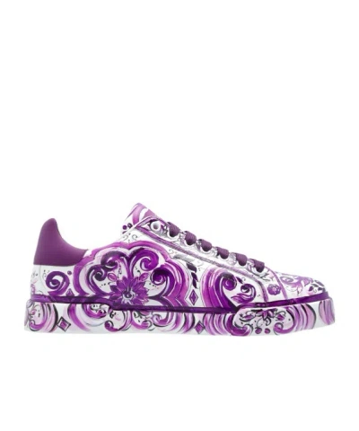 DOLCE & GABBANA DOLCE  GABBANA MAJOLICA PRINTED SNEAKERS
