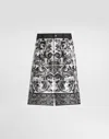 Dolce & Gabbana Maiolica-printed Denim Bermuda Shorts