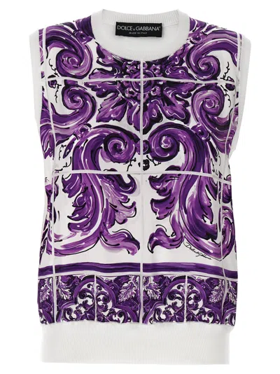 Dolce & Gabbana Maiolica Printed Vest