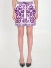 Dolce & Gabbana Dolce&gabbana Women Majolica Print Shorts In Multi