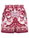 Dolce & Gabbana Carretto Print Cotton Mini Shorts