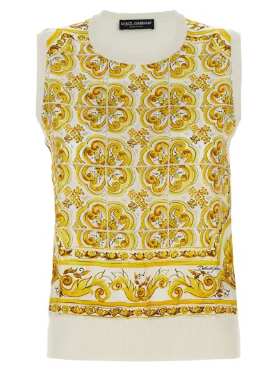 DOLCE & GABBANA DOLCE & GABBANA 'MAIOLICA' TOP