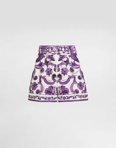 Dolce & Gabbana Majolic-print Shorts In Multi