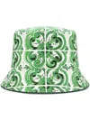Dolce & Gabbana Reversible Fisherman Hat Majolica Print