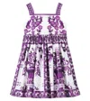 Dolce & Gabbana Graphic-print Cotton Dress In White