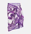 Dolce & Gabbana Sheer Floral Wrap Beach Sarong