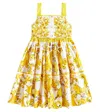 Dolce & Gabbana Majolica Cotton Poplin Dress In Multicoloured