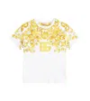 Dolce & Gabbana Majolica Jersey T-shirt In Multicoloured