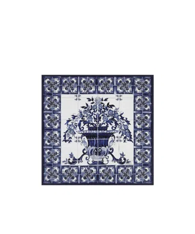 Dolce & Gabbana Majolica Foulard Twill Scarf In Multicolor