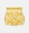 Dolce & Gabbana Majolica Print Shorts In Yellow