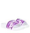 Dolce & Gabbana Majolica Leather Slides In White