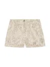 Dolce & Gabbana Majolica-motif Jacquard Shorts In Neutrals