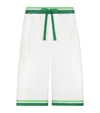 Dolce & Gabbana Majolica Print Cotton Shorts In Multi