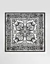 Dolce & Gabbana Majolica-print 90x90 Silk Twill Scarf In Multi