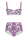Dolce & Gabbana Majolica Print Bikini