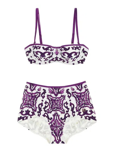 DOLCE & GABBANA MAJOLICA PRINT BIKINI