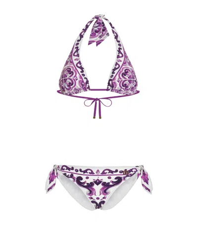 DOLCE & GABBANA MAJOLICA PRINT BIKINI