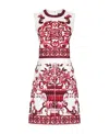 Dolce & Gabbana Majolica-print Brocade Mini Dress