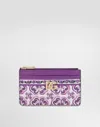 Dolce & Gabbana Portacarte In Vitello Stampa Maiolica
