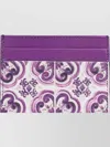 Dolce & Gabbana Majolica Print Calfskin Card Holder