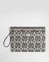 Dolce & Gabbana Majolica-print Canvas Clutch Bag