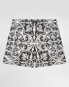 Dolce & Gabbana Majolica-print Canvas Medium Boxer Shorts