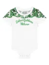Dolce & Gabbana Majolica-print Cotton Bodysuit In White