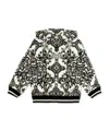 Dolce & Gabbana Majolica-print Cotton Hoodie In Black