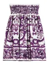 Dolce & Gabbana Majolica-print Poplin Skirt In Multi
