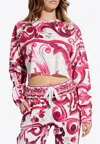 Dolce & Gabbana Majolica Print Cropped T-shirt