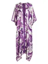 Dolce & Gabbana Majolica-print Dress In Purple