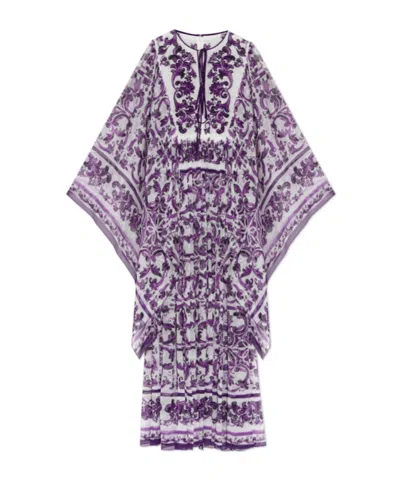 Dolce & Gabbana Majolica-print Dress In Multi