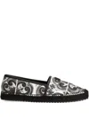 Dolce & Gabbana Majolica-print Espadrilles In Black