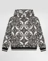 Dolce & Gabbana Majolica-print Hooded Sweatshirt With Zip